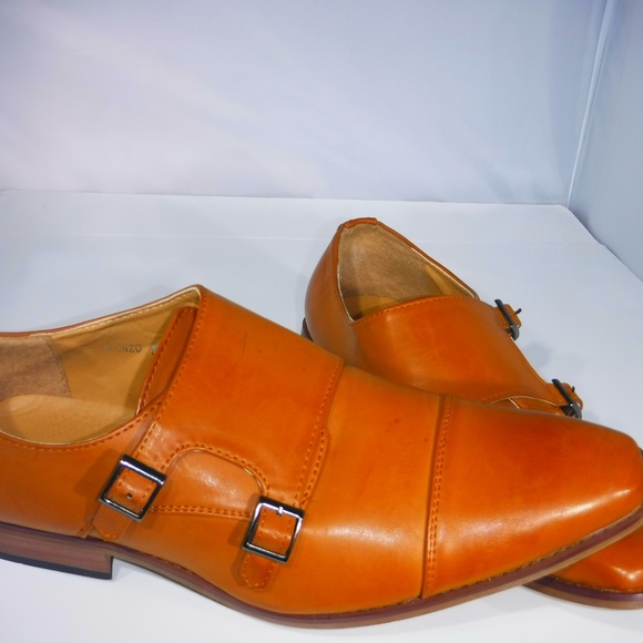Alonzo Double Buckle Loafer Camel Tan Sz12 main image 6